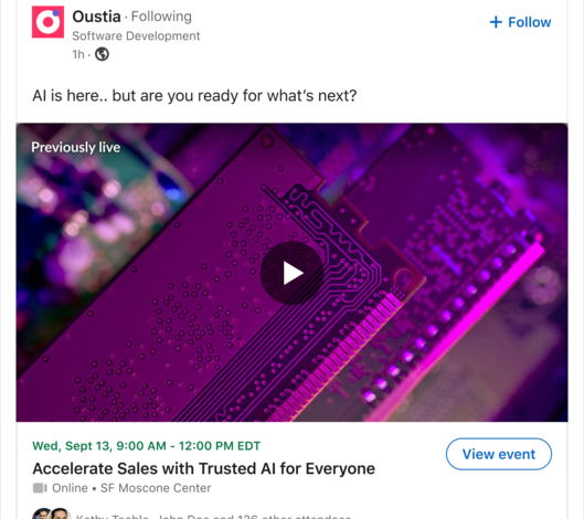 LinkedIn expands Thought Leader Ads to promote event posts